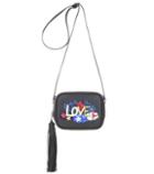 Saint Laurent Monogram Love Blogger Embellished Leather Shoulder Bag