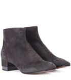 Roger Vivier Perry Suede Ankle Boots
