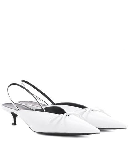Balenciaga Knife Leather Slingback Pumps