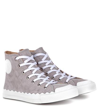 Chlo Kyle High-top Suede Sneakers