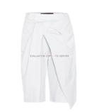 Nina Ricci Draped Striped Cotton Shorts