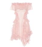 Alexander Mcqueen Ruffled Silk Lace Dress