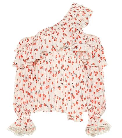 Self-portrait Floral-printed Top