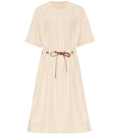 Tory Burch Belted Cotton-blend Dress