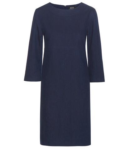 A.p.c. Baba Cotton And Linen Denim Dress