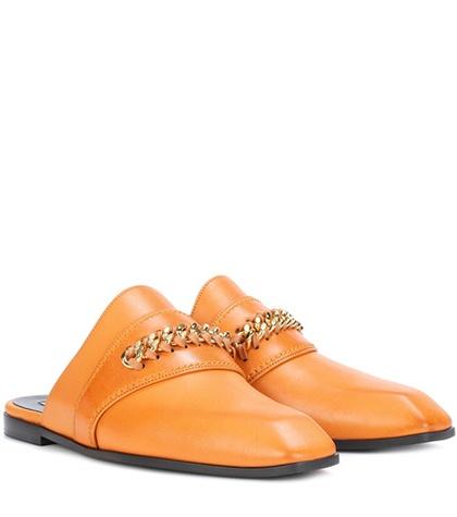 Prada Faux Leather Slippers