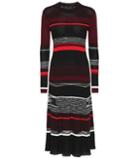 Proenza Schouler Striped Wool And Silk-blend Dress