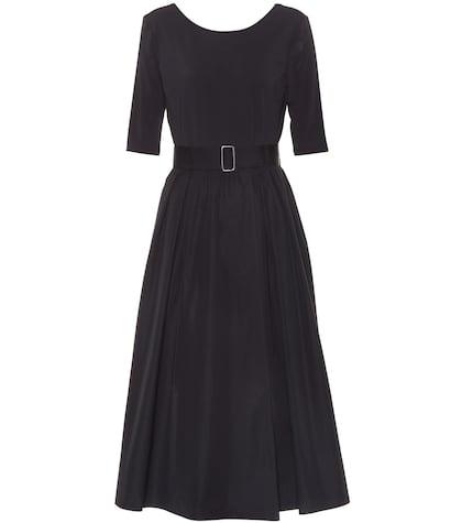 Max Mara Affine Crêpe And Cotton Midi Dress