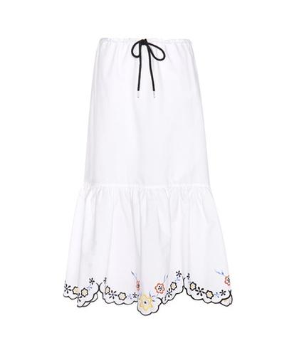Dolce & Gabbana Embroidered Cotton Skirt