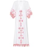 Ganni Peony Embroidered Cotton Dress