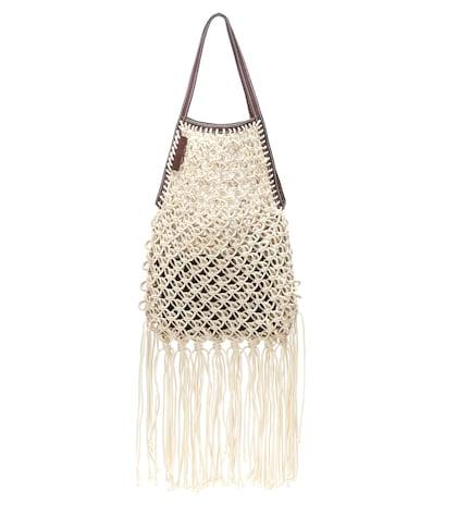 Jw Anderson String Leather Trimmed Tote