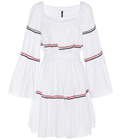 Lisa Marie Fernandez Short Peasant Eyelet Dress