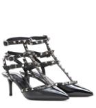 Valentino Valentino Garavani Rockstud Patent Leather Kitten-heel Pumps