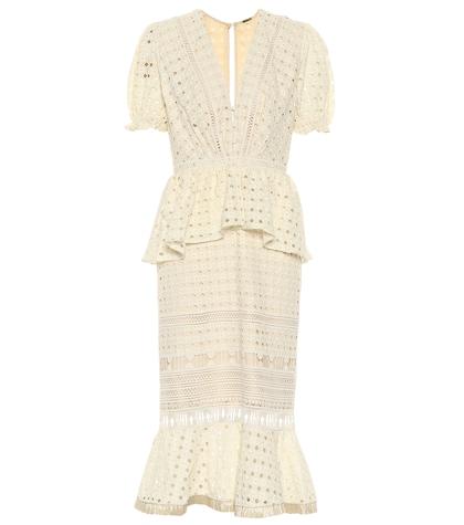Johanna Ortiz Lovers Bridgelush Cotton Midi Dress