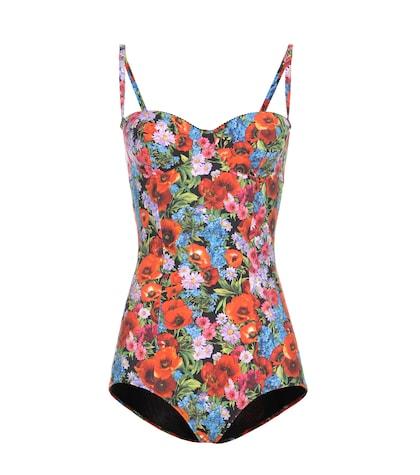 Frame Printed Swimsuit