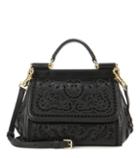 Dolce & Gabbana Sicily Mini Leather Crossbody Bag