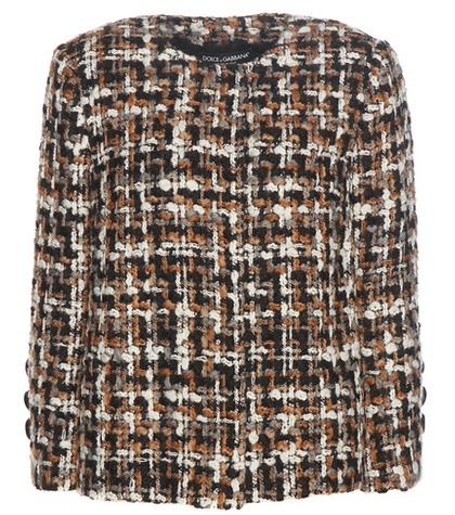 Dolce & Gabbana Wool-blend Tweed Jacket