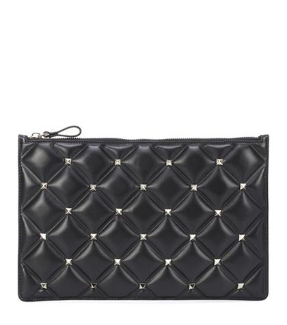 Prada Valentino Garavani Candystud Leather Clutch