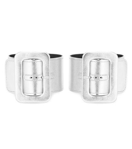 Attico Metallic Leather Ankle Cuffs