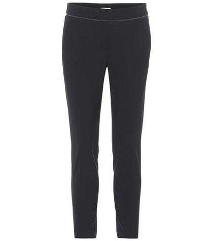 Brunello Cucinelli Cropped Wool-blend Trousers