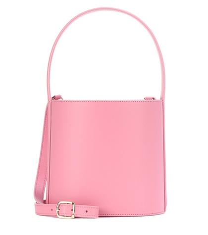 Staud Bisset Leather Bucket Bag