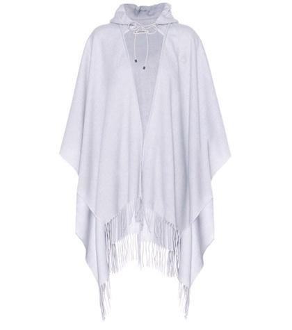 Miu Miu Wool And Cashmere Hoodie Poncho