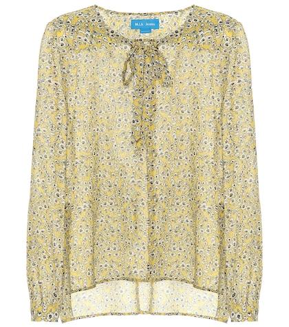 M.i.h Jeans Alma Floral-printed Silk Shirt