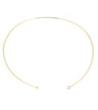 Loren Stewart Tube Collar Diamond And Sapphire 14kt Gold Necklace