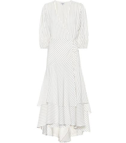 Ganni Wilke Silk And Cotton Midi Dress