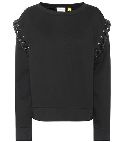 Moncler Genius X Noir Cotton-blend Sweatshirt