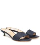 Gabriela Hearst Garcia Linen And Leather Sandals