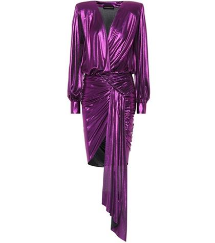 Alexandre Vauthier Asymmetrical Lamé Dress