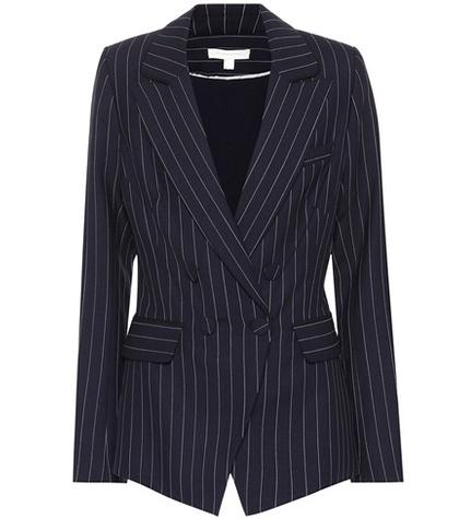 Chlo Striped Wool-blend Blazer
