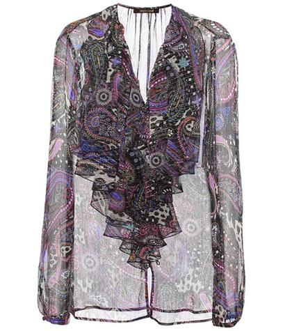 Burberry Ruffled Silk Blouse