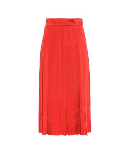 Fendi Pleated Satin Dress