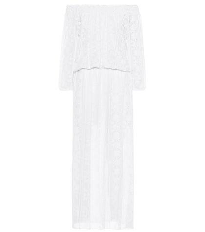 Miu Miu Olivia Georgette Maxi Dress
