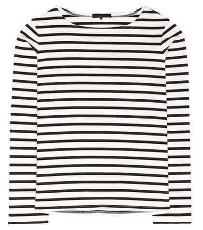 The Row Moris Striped Cotton Top