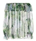 Etro Floral-printed Silk Off-the-shoulder Blouse
