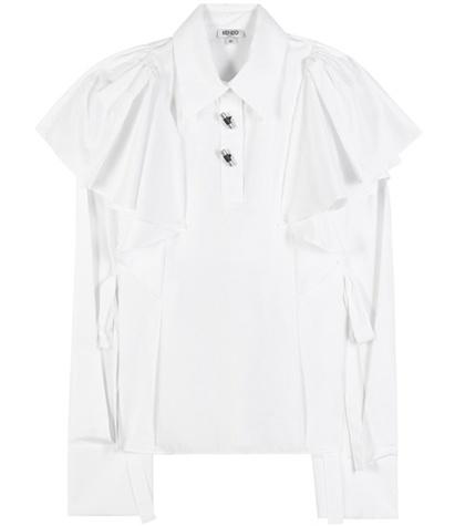 Marni Ruffled Cotton Blouse