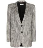 Saint Laurent Metallic Tweed Blazer