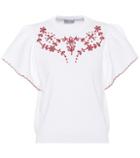 Roger Vivier Embroidered Jersey Top