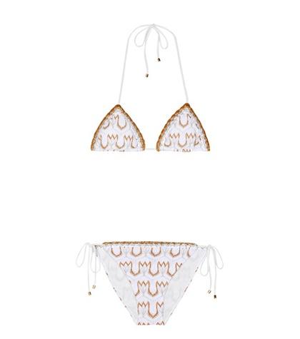 Redvalentino Metallic Triangle Bikini