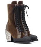 Chlo Rylee Baroque Medium Velvet Boots