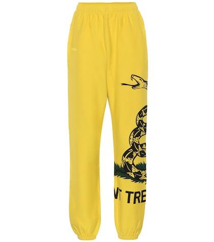 Aquazzura Printed Cotton Trackpants