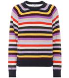 Ganni Mercer Striped Wool-blend Sweater