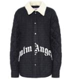 Palm Angels Logo Checked Wool-blend Jacket