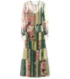 Oscar De La Renta Printed Silk Chiffon Dress