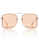 Tom Ford Square Metal Sunglasses