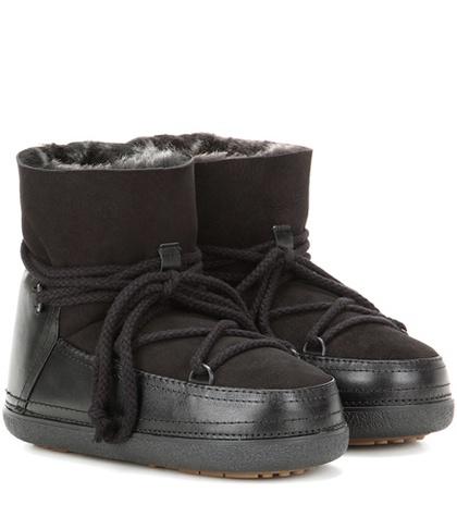 Charlotte Olympia Classic Low Fur-lined Leather Boots