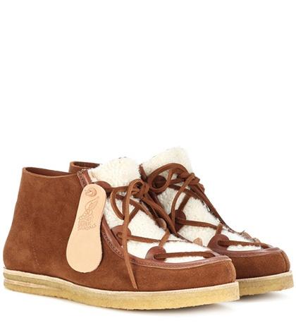 Ancient Greek Sandals Hera Suede Ankle Boots